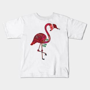 Hello December, Hello Flamingo, Kids T-Shirt